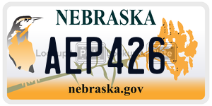 AEP426  license plate in NE