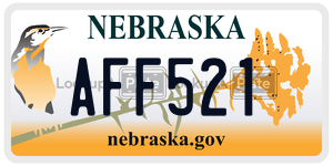 AFF521  license plate in NE