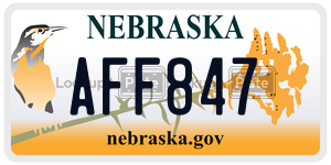 AFF847  license plate in NE