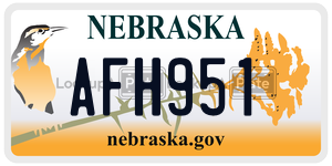 AFH951  license plate in NE