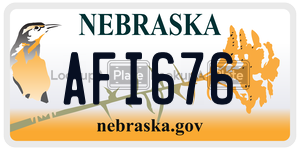 AFI676  license plate in NE