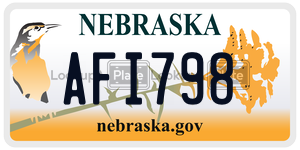 AFI798  license plate in NE