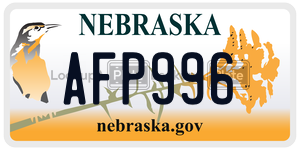 AFP996  license plate in NE