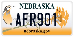 AFR901 license plate in Nebraska
