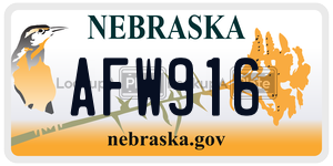 AFW916  license plate in NE