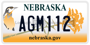 AGM112  license plate in NE
