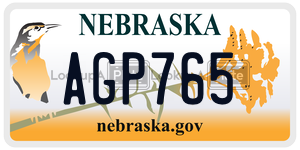 AGP765  license plate in NE
