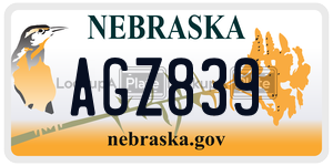 AGZ839  license plate in NE