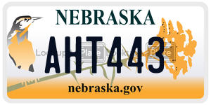 AHT443  license plate in NE