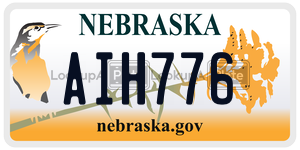 AIH776  license plate in NE