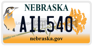 AIL540  license plate in NE