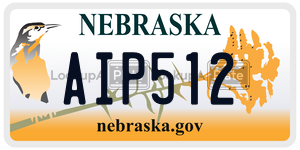 AIP512  license plate in NE