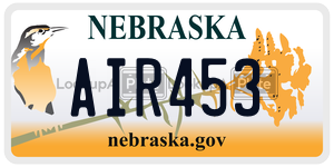 AIR453  license plate in NE