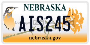 AIS245  license plate in NE