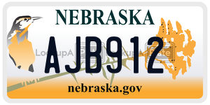AJB912  license plate in NE