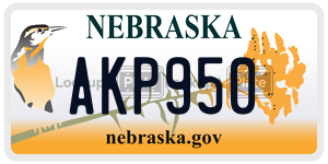 AKP950  license plate in NE