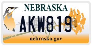 AKW819  license plate in NE
