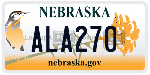 ALA270  license plate in NE