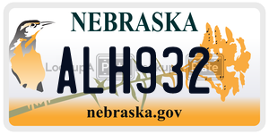 ALH932  license plate in NE