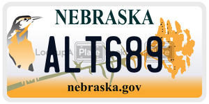 ALT689  license plate in NE