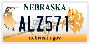 ALZ571  license plate in NE