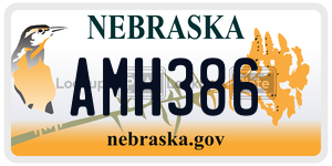 AMH386  license plate in NE