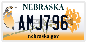 AMJ796  license plate in NE