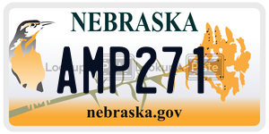AMP271  license plate in NE