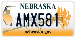 AMX581  license plate in NE