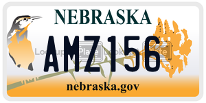 AMZ156  license plate in NE