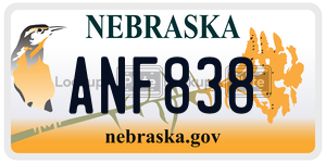 ANF838 license plate in Nebraska