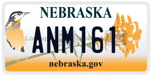 ANM161 license plate in Nebraska