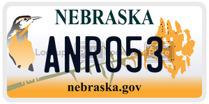 ANR053  license plate in NE