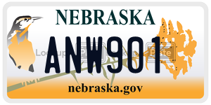 ANW901  license plate in NE