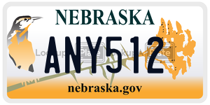 ANY512  license plate in NE