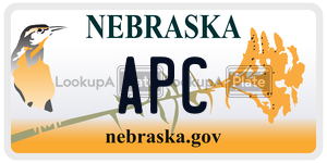APC  license plate in NE