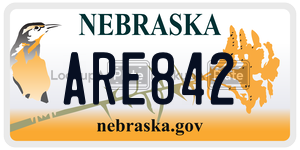 ARE842  license plate in NE