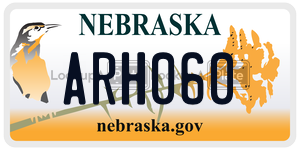 ARH060  license plate in NE