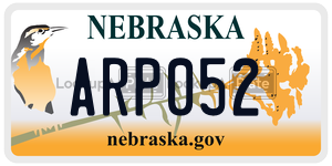 ARP052  license plate in NE