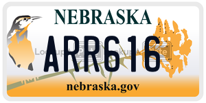 ARR616  license plate in NE