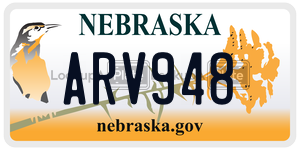 ARV948  license plate in NE