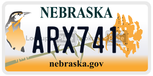 ARX741  license plate in NE