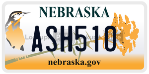 ASH510  license plate in NE