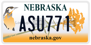 ASU771  license plate in NE
