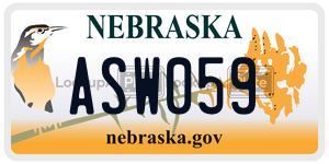 ASW059 license plate in Nebraska