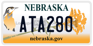 ATA280 license plate in Nebraska