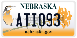 ATI093  license plate in NE