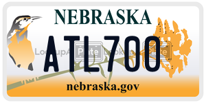 ATL700 license plate in Nebraska