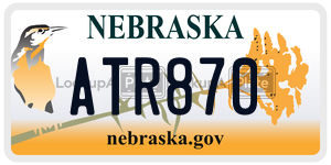 ATR870  license plate in NE