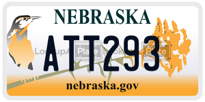 ATT293  license plate in NE